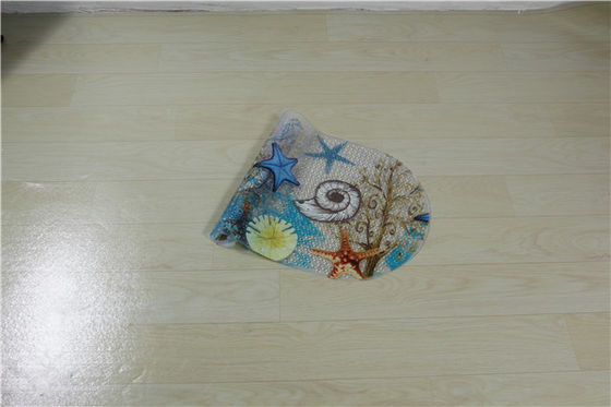 PVC Antibacterial Non Slip Bath Mats 360g Plastic Mat For Bathroom Floor